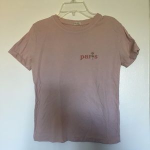 brandy melville / J. Gault "Paris" embroidered tee